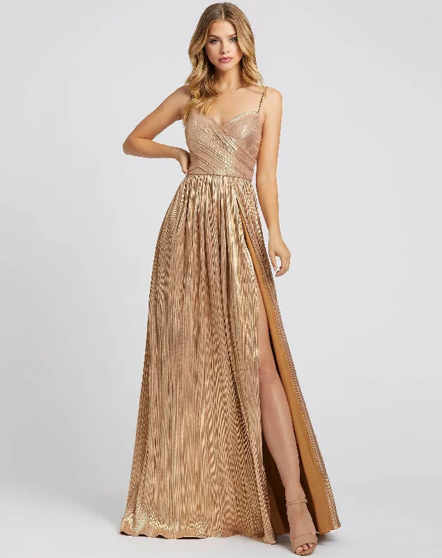 TightsealMac Duggal 26275 Long Formal Metallic Prom Dress