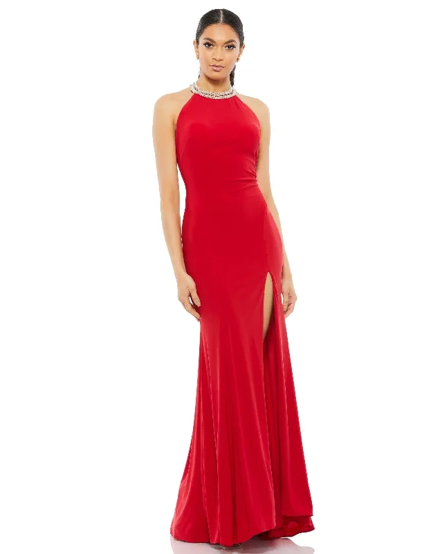 TightchainMac Duggal 25572 Prom Long Formal Fitted Halter Gown