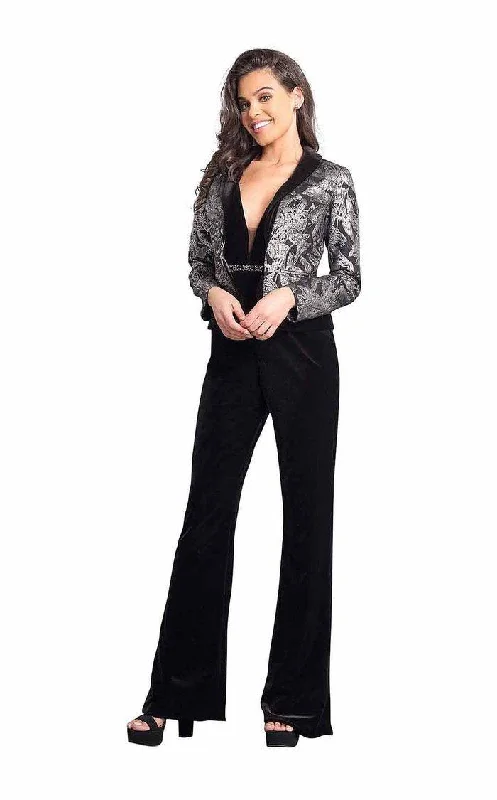 TightmixRachel Allan Sleeveless Formal Jacket Jumpsuit 8353