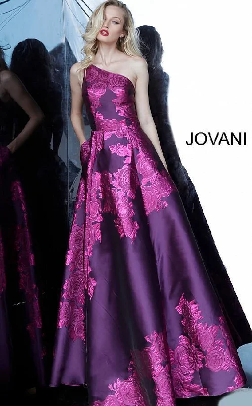 TightmelodyJovani 02045 Prom Long Floral Print Ball Gown