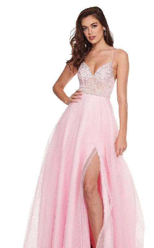 TightstructureRachel Allan Long Spaghetti Strap Prom Dress 6493