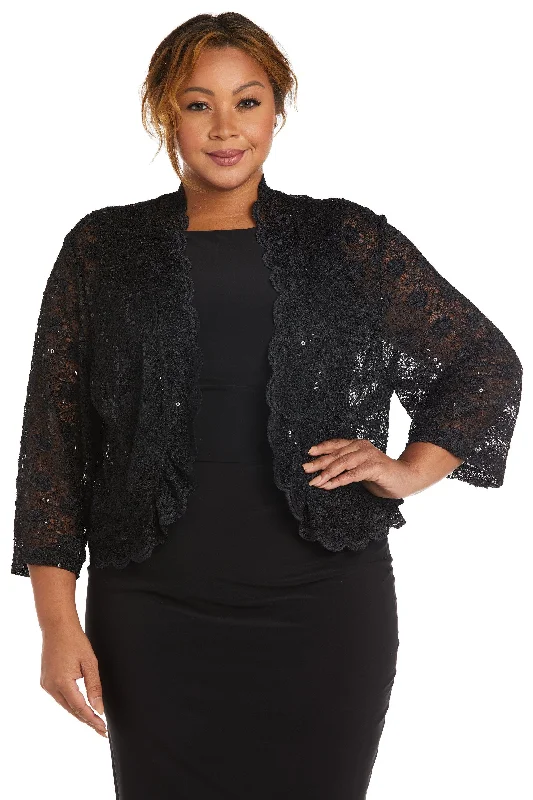 TightformationR&M Richards 3158W Long Sleeve Plus Size Lace Bolero