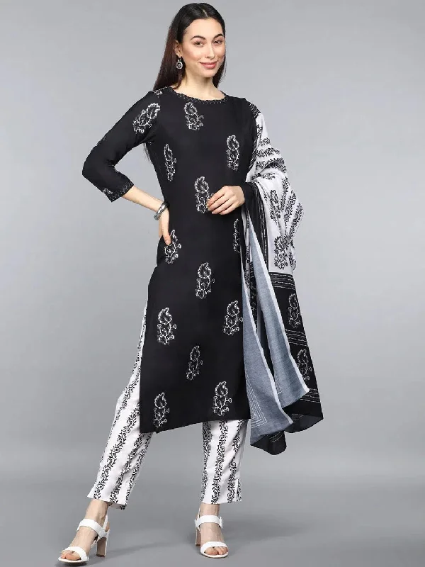 Ahika Poly Crepe Printed Kurta Pant Dupatta-PKSKD1029AB_XS