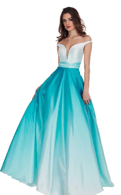 TightdesignRachel Allan Long Off Shoulder Prom Dress 6552