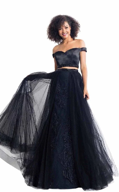 TightloopRachel Allan Prom Two Piece Long Formal Dress 6198