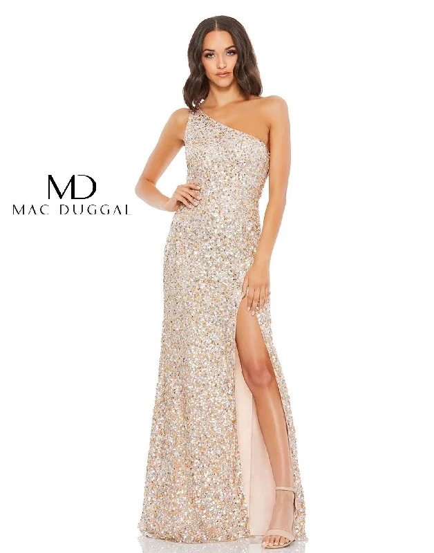 TightplanMac Duggal 10729 Long Shoulder Prom Dress Sale