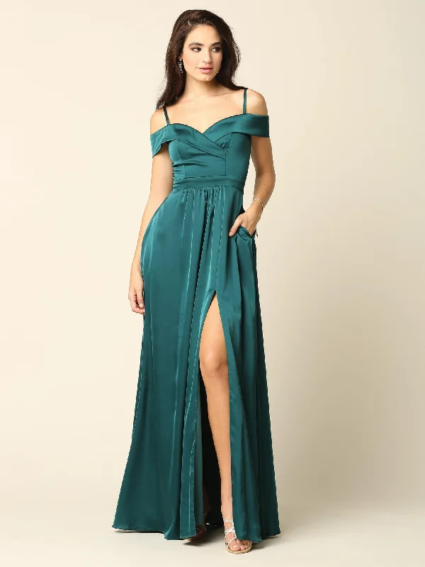 TightsockLong Formal Off Shoulder Bridesmaid Dress Sale