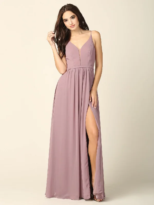 TightbeatLong Formal Bridesmaids Chiffon Dress Sale