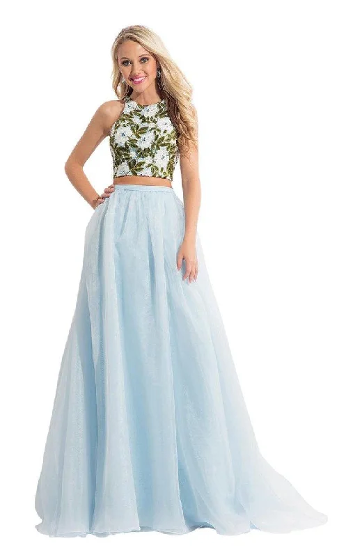 TightlinkRachel Allan Prom Long Two Piece Halter Gown 6151