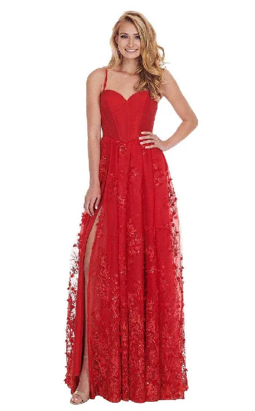 TightstitchRachel Allan Long Spaghetti Strap Prom Dress 6543