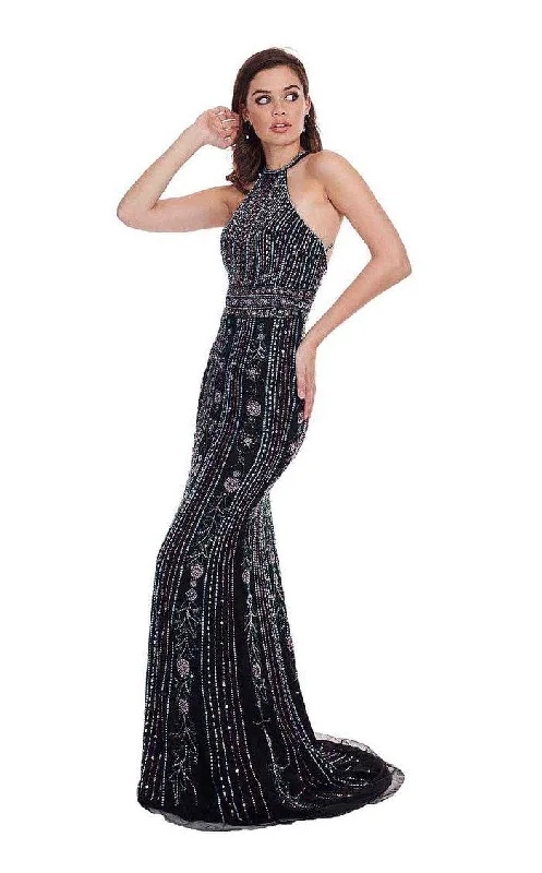 TightshipRachel Allan Prom Long Halter Formal Dress 6625