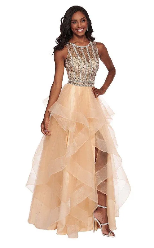 TightgripRachel Allan High Long Formal Prom Dress 6512