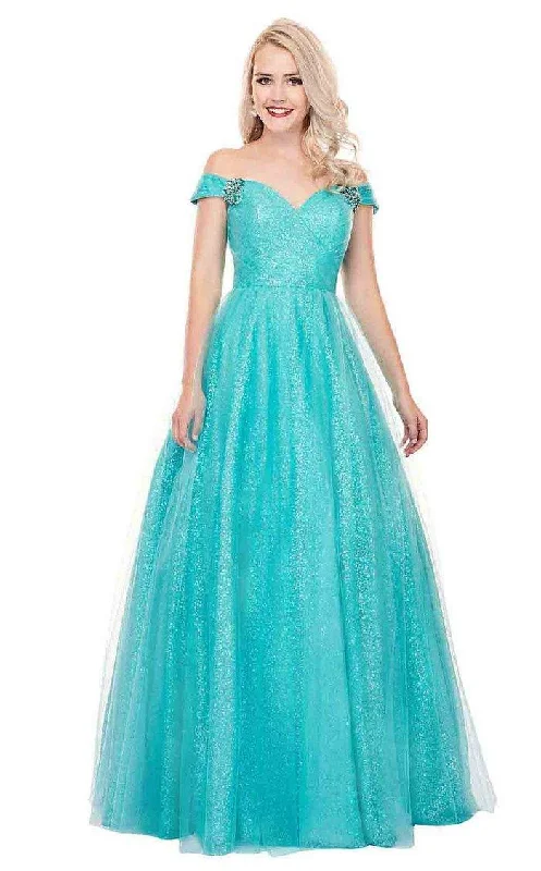 TighthatRachel Allan Prom Long Off Shoulder Ball Gown 6530