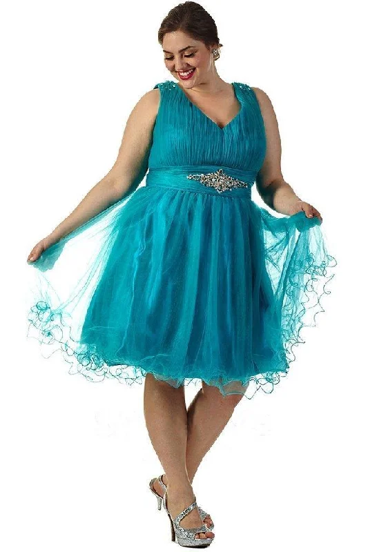 TightwadSydneys Closet Short Plus Size Prom Dress