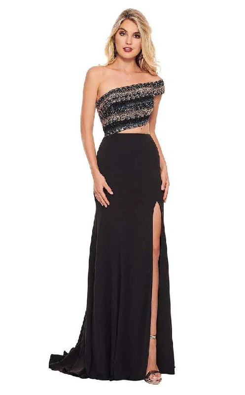 TightoffenseRachel Allan Prom Long Off Shoulder Beaded Gown 6525