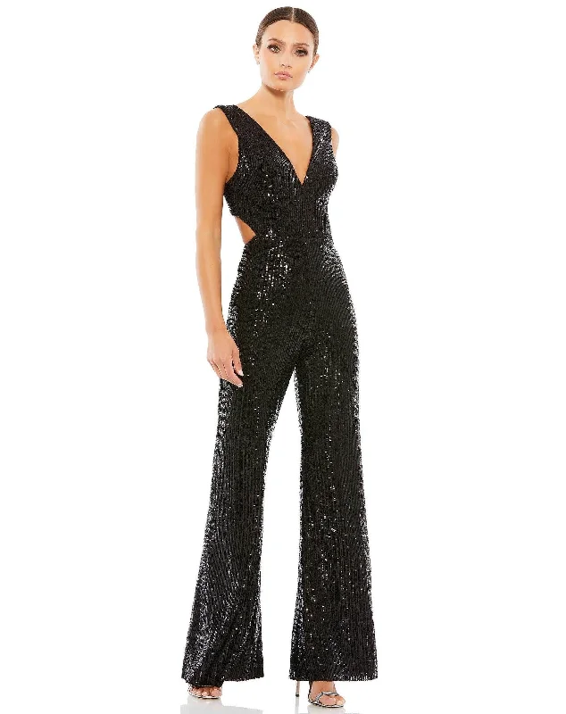 TightbuckleMac Duggal 26691 Formal Sleeveless Sequin Jumpsuit