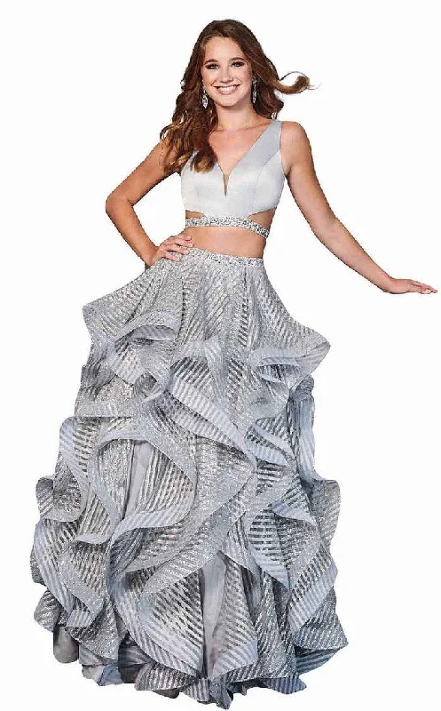 Rachel Allan Prom Two Piece Long Ball Gown 6427