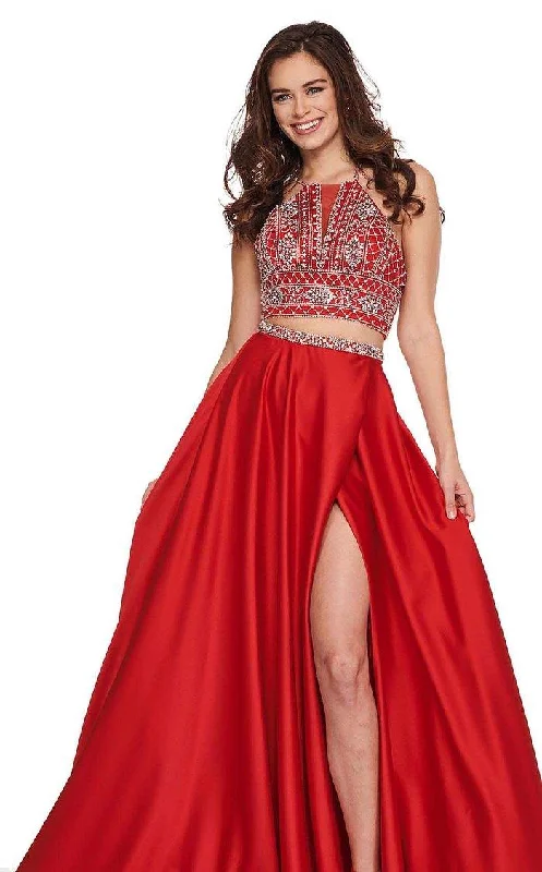 TightcommunityRachel Allan Prom Long Halter Formal Dress 6497