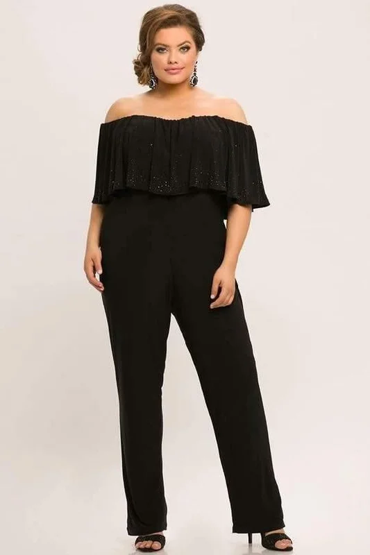 TightsyncSydneys Closet Formal Off Shoulder Jumpsuit Sale