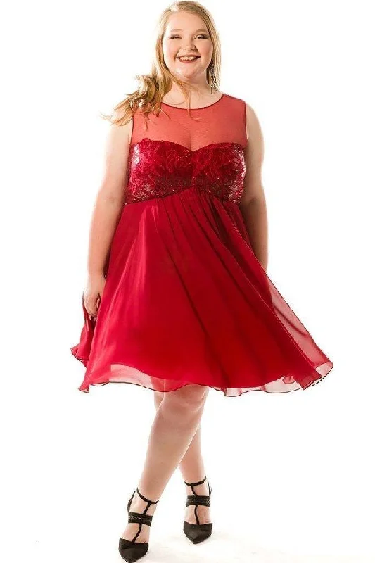 TightunderwearSydneys Closet Short Plus Size Prom Dress