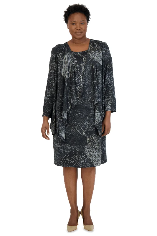 TightraceR&M Richards 9156W Plus Size Short Jacket Dress