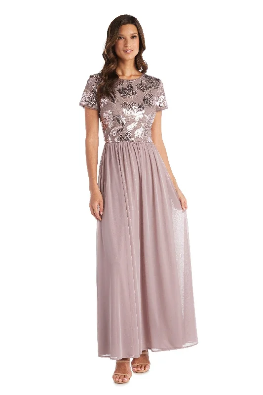 TightstructureR&M Richards 7058P Long Formal Petite Sequins Dress Sale