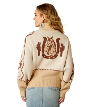 Ribbed Knit TopsAriat Women’s Wild West Sweater