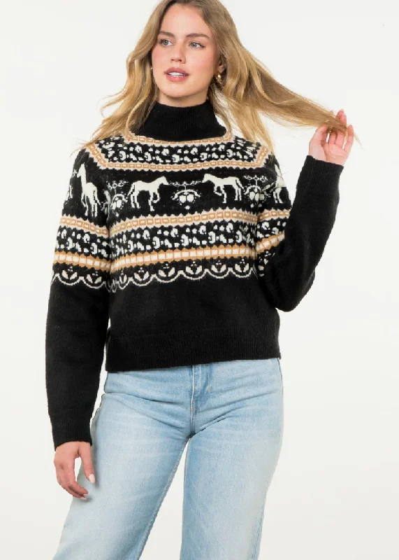 Sheer Knit TopsTHML Allen Fairisle sweater