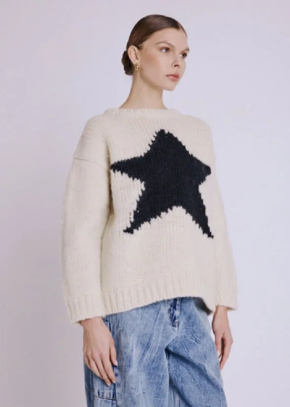 Outdoor Knit TopsBerenice Ambre Round Neck Star Sweater