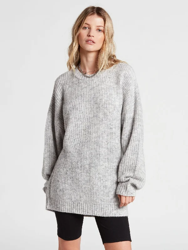 Limited Edition Knit TopsFresh Fuzz Sweater - Heather Grey