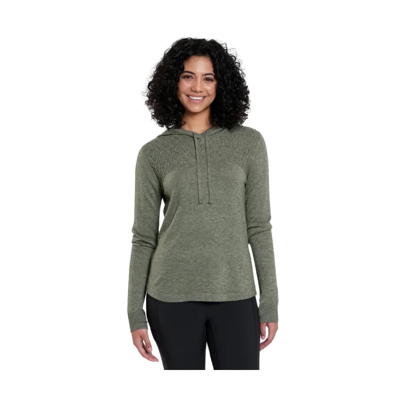 Organic Cotton Knit TopsKuhl Women's Kortina Hooded Sweater - Soft Pine