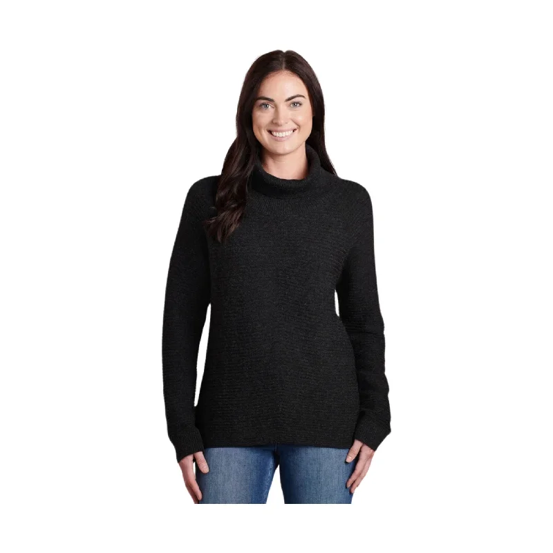 Cable Knit TopsKuhl Women's Solace Sweater - Black