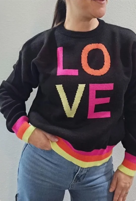 Branded Knit TopsThe Tellier - Love Sweater