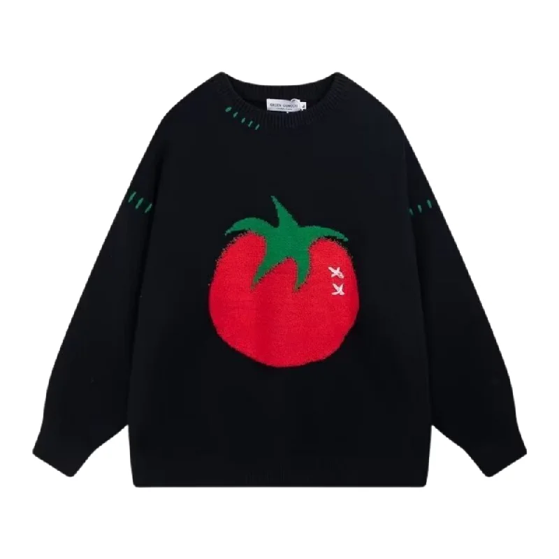 Graphic Knit TopsTomato Embroidered Sweater