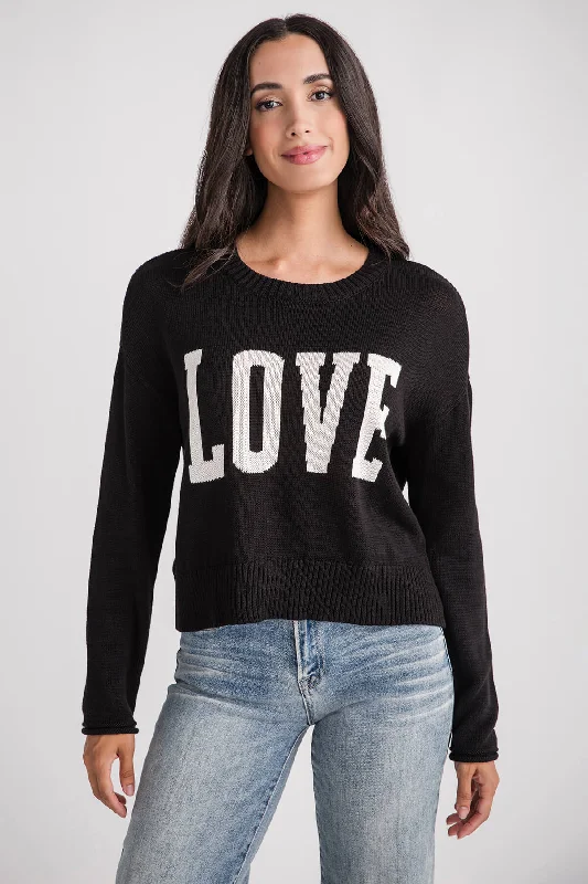 Logo Knit TopsZ Supply Sienna Love Sweater