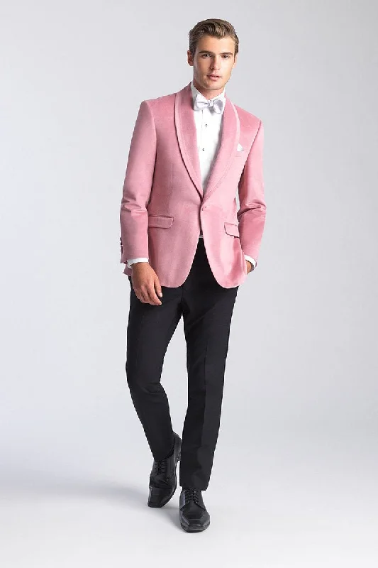 Work Jackets"Venice" Dusty Rose Velvet Dinner Jacket (Separates)