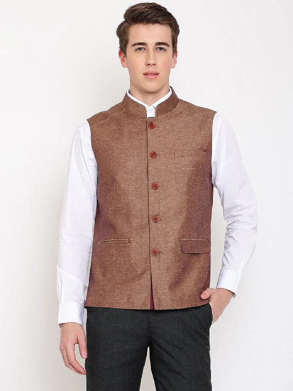 Luxury JacketsMens Camel Waist Coat