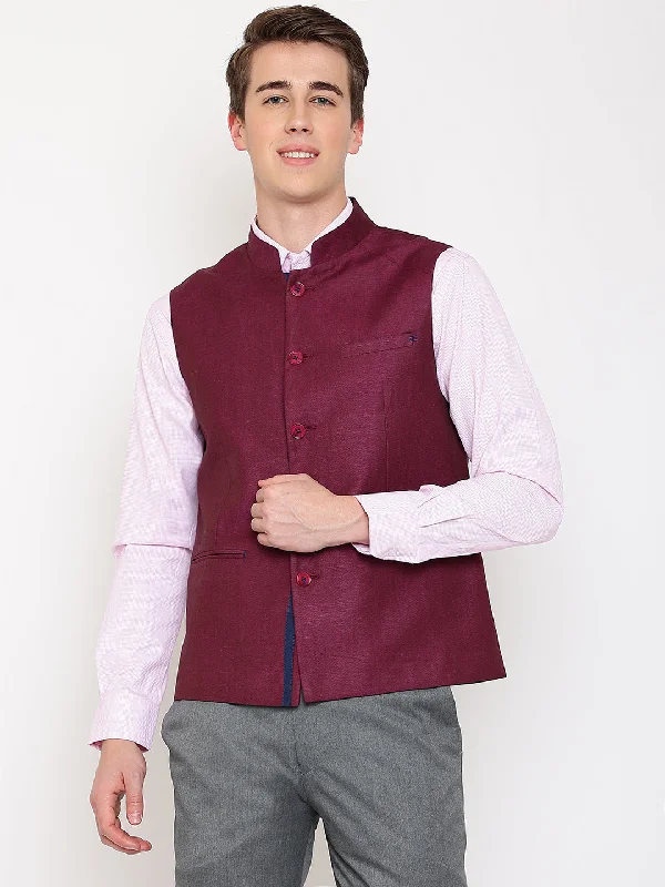 Mesh JacketsMens Wine Waist Coat