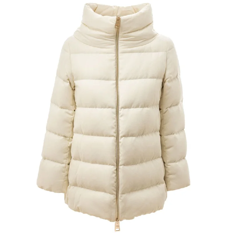 Winter JacketsHerno White Viscose Jackets & Coat