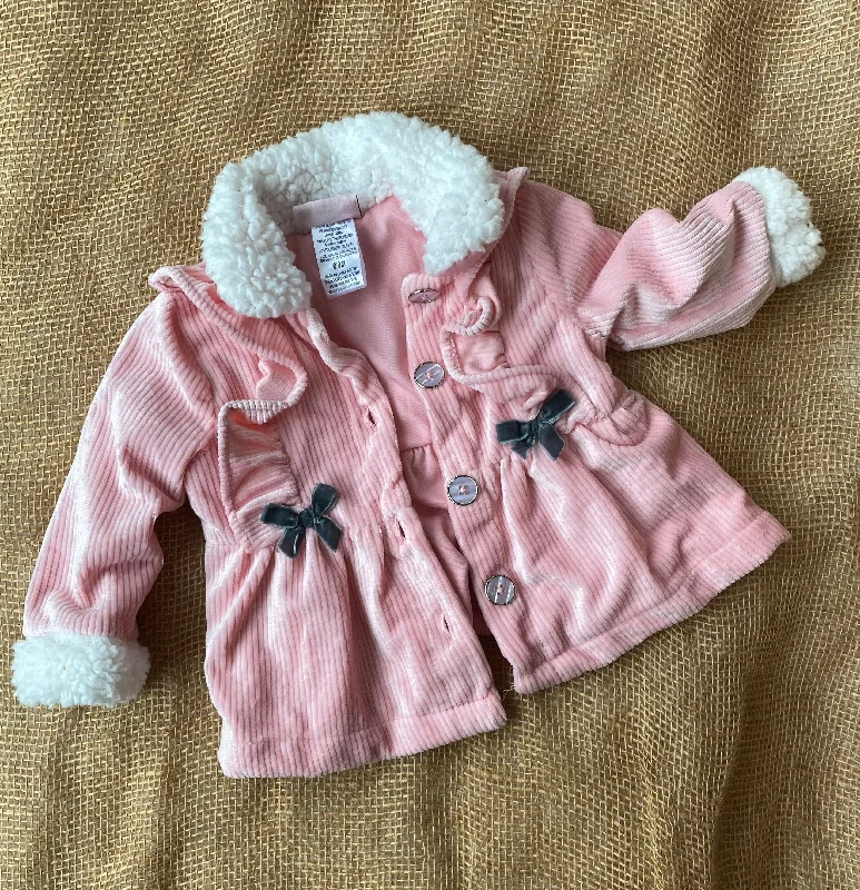 Bomber JacketsLittle Lass Baby Pink coat 6-9 Months