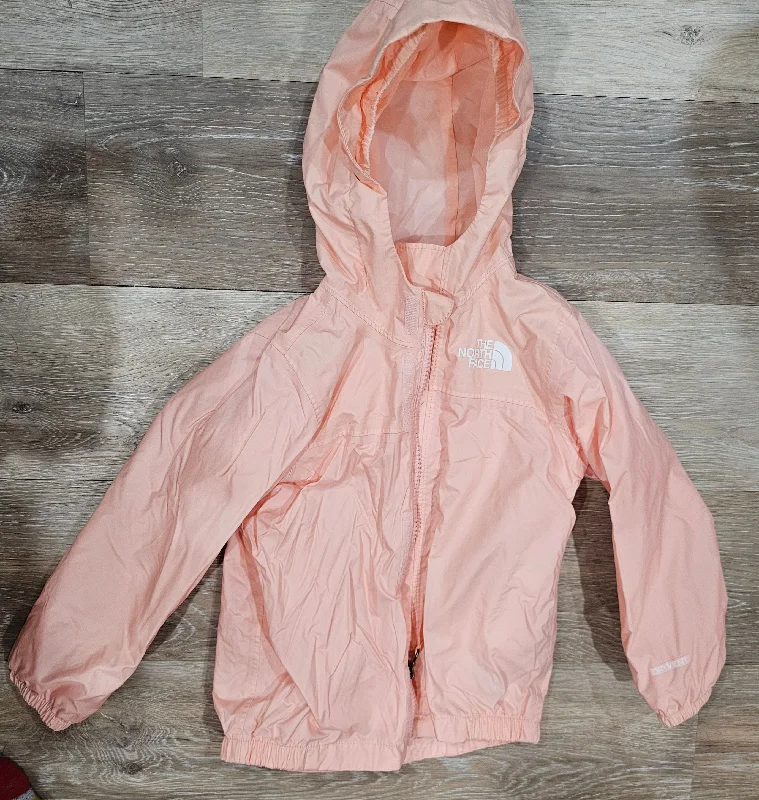 Suede JacketsNorth face Never worn Pink windbreaker with fleece lining 18-24 Months