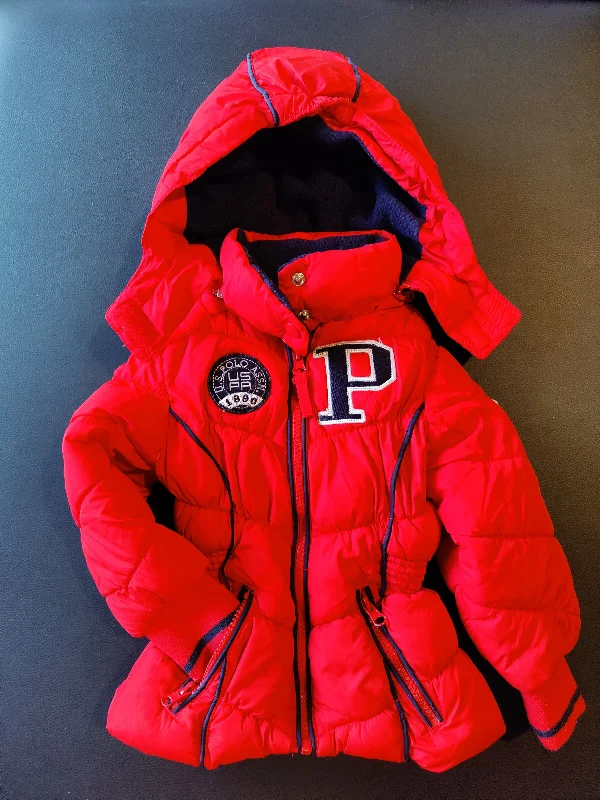 Streetwear JacketsUS Polo Assn Orange winter jacket 2T