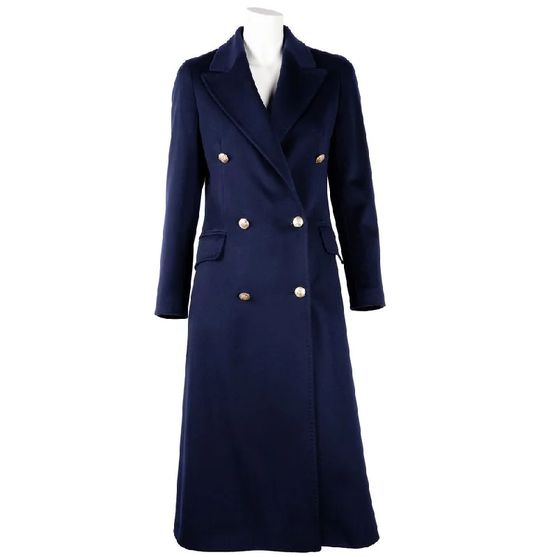 Limited Edition JacketsMade in Italy Blue Wool Vergine Jackets & Coat