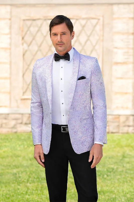 Festival Jackets"Aries" Lilac Paisley Shawl Tuxedo Jacket (Separates)