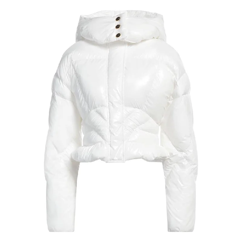 Hooded JacketsPINKO White Polyester Jackets & Coat