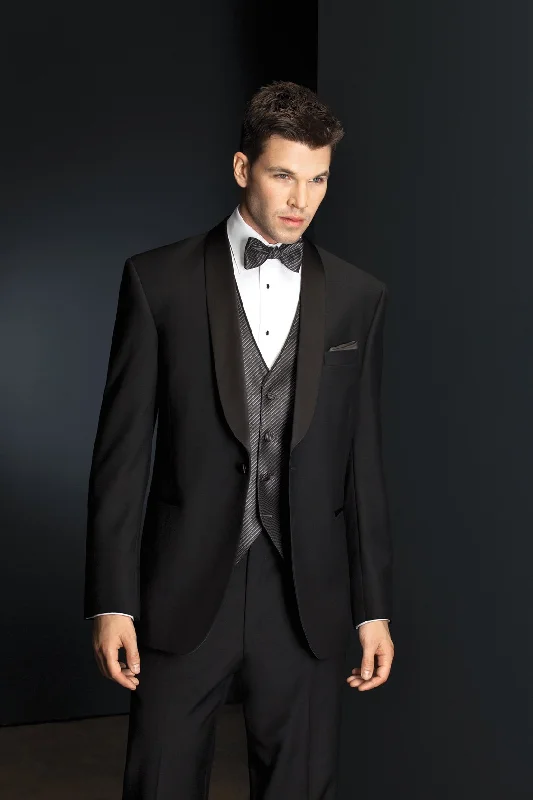 Retro Jackets"Richmond" Black Tuxedo Jacket (Separates)