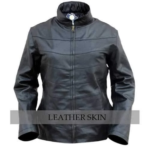 Glitter JacketsBlack Women Leather Jacket