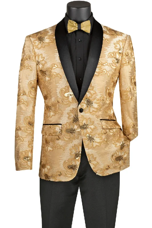 Hemp Jackets"Komodo" Champagne Tuxedo Jacket (Separates)