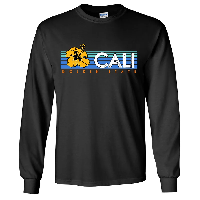 Formal ShirtsCali Golden State Hibiscus Long Sleeve Shirt