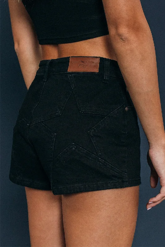 Denim vestCandy Womens Denim Short - Black